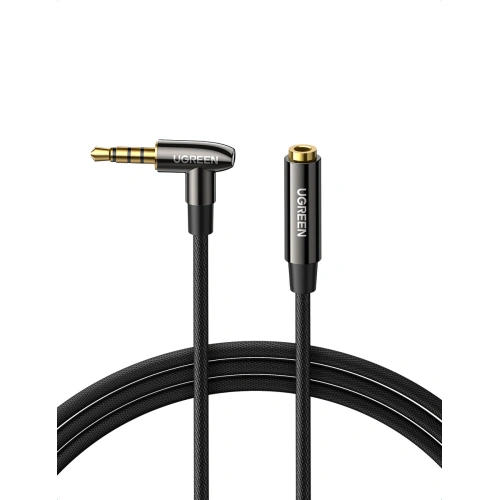Kup Cablul unghiular mini jack 3.5mm AUX UGREEN AV188, 2m (negru) - UGR1180BLK - {ean13} - Sklep Home Screen