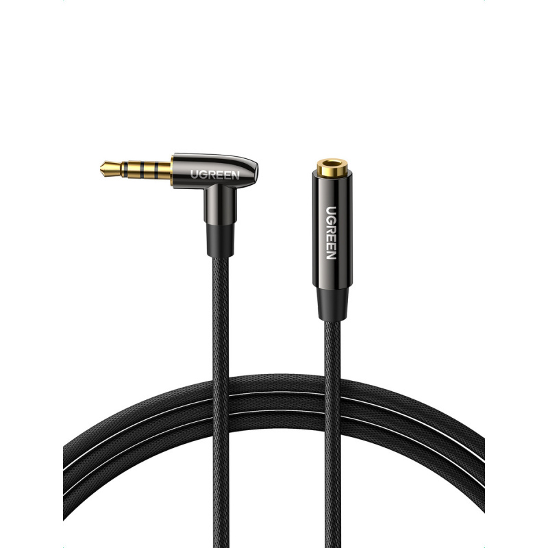 Buy UGREEN AV188 mini jack 3.5mm AUX elbow cable, 2m (black) - 6957303824953 - UGR1180BLK - Homescreen.pl