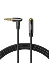 3.5mm Winkel-Miniklinkenkabel AUX UGREEN AV188, 2m (schwarz)