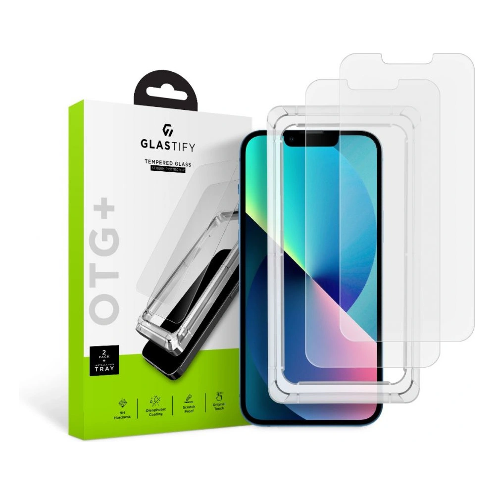 Szkło hartowane Glastify OTG+ Apple iPhone 13 mini [2 PACK]