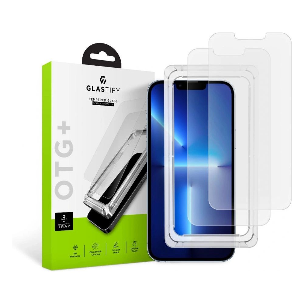 Szkło hartowane Glastify OTG+ Apple iPhone 16e / 14 / 13 / 13 Pro [2 PACK]