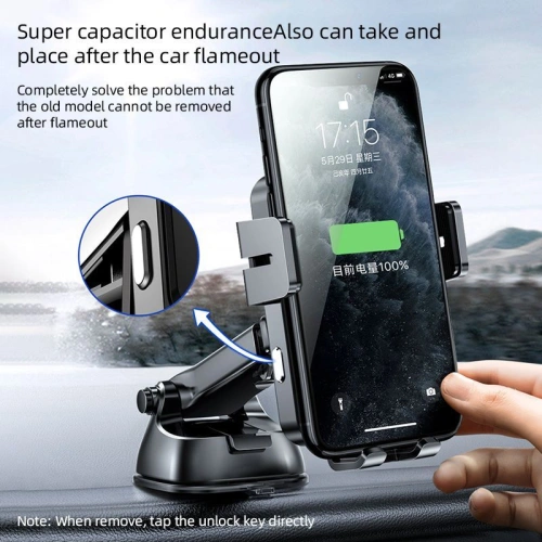 Kup Joyroom Autohalterung mit Induktionsladegerät JR-ZS219 Dashboard Car Mount Wireless Charger Black - JYR002BLK - {ean13} - Sklep Home Screen