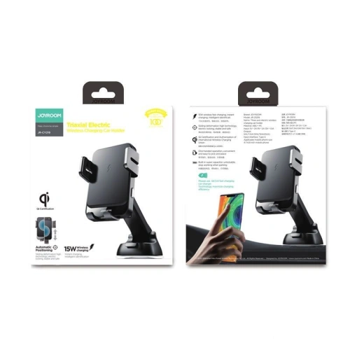 Kup Uchwyt auto cu încărcător inductiv Joyroom JR-ZS219 Suport auto pentru tabloul de bord Încărcător wireless Negru - JYR002BLK - {ean13} - Sklep Home Screen