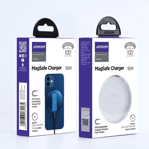 Kup Încărcător fără fir Joyroom JR-A28 Magnetic MagSafe Wireless Charger 15W Alb - JYR004WHT - {ean13} - Sklep Home Screen