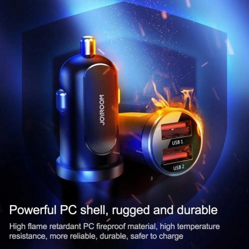 Kup Ładowarka samochodowa Joyroom C-A09 2-port Car Charger PD 30W QC 3.0 Black - JYR006BLK - {ean13} - Sklep Home Screen