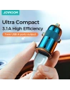 Buy Joyroom C-A06 2-port Car Charger 3.1A Black - JYR008BLK - {ean13} - Home Screen Store Europe