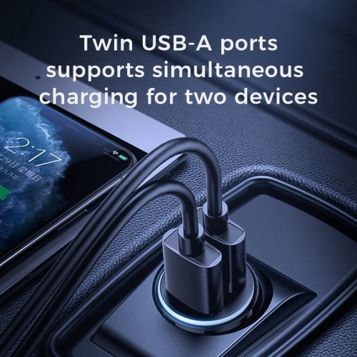 Kup Ładowarka samochodowa Joyroom C-A06 2-port Car Charger 3.1A Black - JYR008BLK - {ean13} - Sklep Home Screen