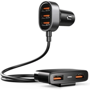 Buy Joyroom JR-CL03 5-port USB Car Charger Black - JYR015BLK - {ean13} - Home Screen Store Europe