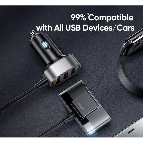 Kup Joyroom Autoladegerät JR-CL03 5-Port USB Autoladegerät Schwarz - JYR015BLK - {ean13} - Sklep Home Screen
