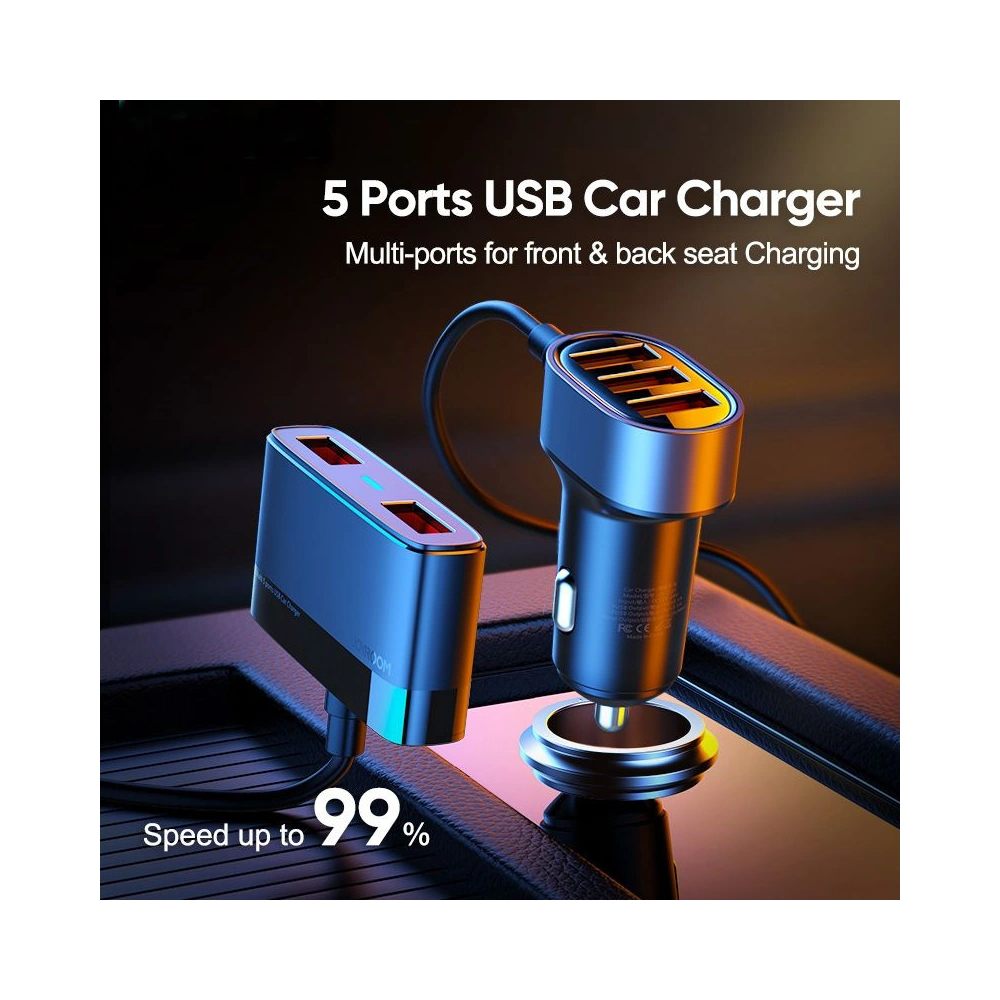 Ładowarka samochodowa Joyroom JR-CL03 5-port USB Car Charger Black