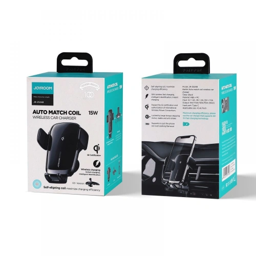 Kup Uchwyt samochodowy z ładowarką indukcyjną Joyroom JR-ZS248 CD Slot Mount Wireless Charger Black - JYR016BLK - {ean13} - Sklep Home Screen