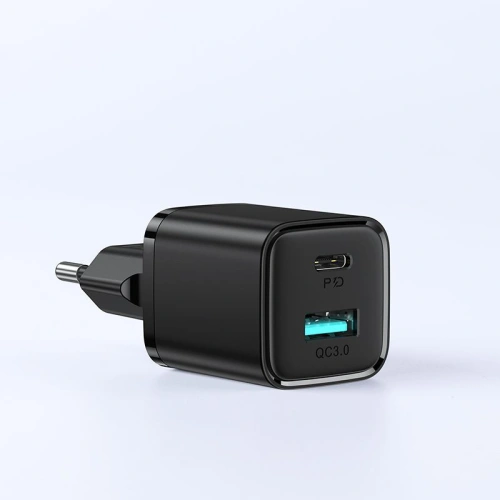 Kup Ładowarka sieciowa Joyroom L-QP207 2-port Wall Charger PD 20W QC 3.0 Black - JYR017BLK - {ean13} - Sklep Home Screen