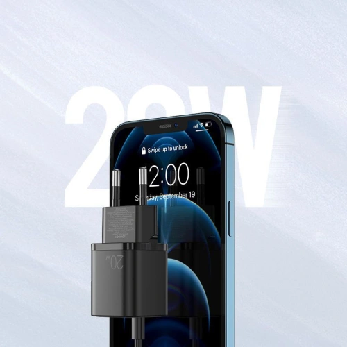 Kup Ładowarka sieciowa Joyroom L-QP207 2-port Wall Charger PD 20W QC 3.0 Black - JYR017BLK - {ean13} - Sklep Home Screen