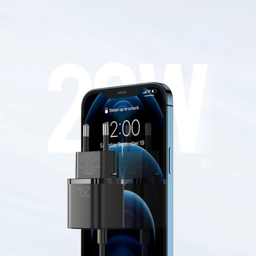 Kup Síťová nabíječka Joyroom L-P202 Nástěnná nabíječka PD 20W QC 3.0 Černá - JYR018BLK - {ean13} - Sklep Home Screen