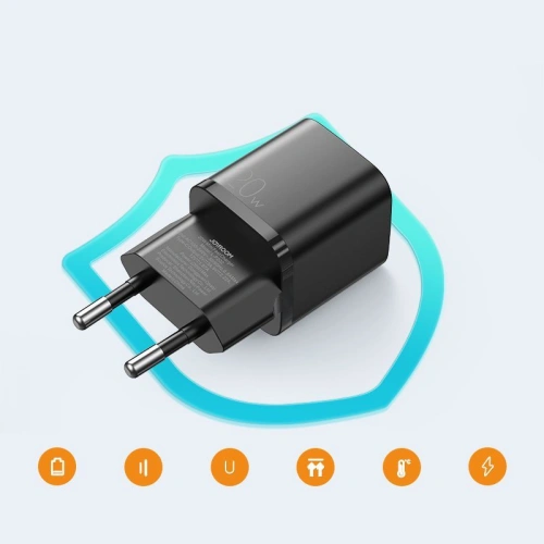Kup Síťová nabíječka Joyroom L-P202 Nástěnná nabíječka PD 20W QC 3.0 Černá - JYR018BLK - {ean13} - Sklep Home Screen