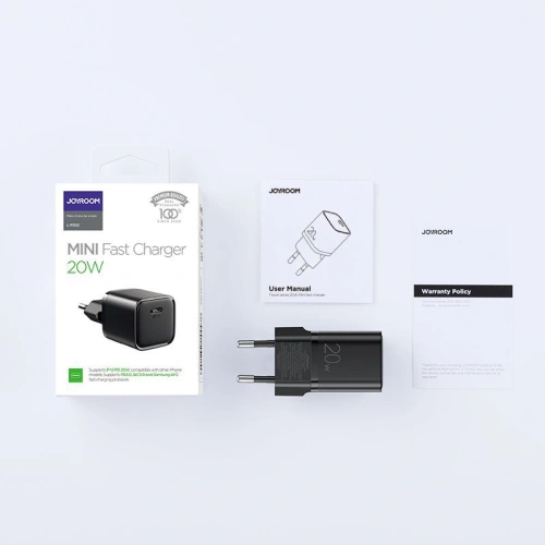 Kup Ładowarka sieciowa Joyroom L-P202 Wall Charger PD 20W QC 3.0 Black - JYR018BLK - {ean13} - Sklep Home Screen