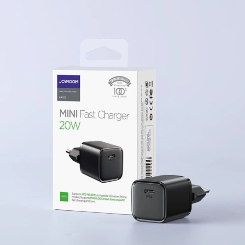 Kup Fali töltő Joyroom L-P202 PD 20W QC 3.0 Fekete - JYR018BLK - {ean13} - Sklep Home Screen