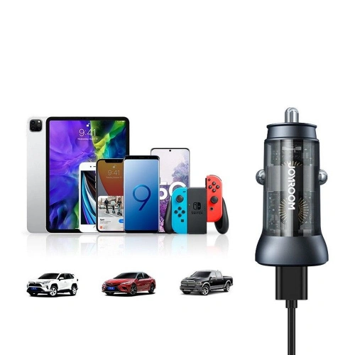 Kup Automobilní nabíječka Joyroom C-A42 2-portová nabíječka PD 38W QC 3.0 šedá - JYR019GRY - {ean13} - Sklep Home Screen