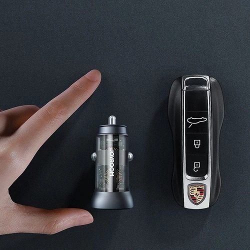 Kup Automobilní nabíječka Joyroom C-A42 2-portová nabíječka PD 38W QC 3.0 šedá - JYR019GRY - {ean13} - Sklep Home Screen