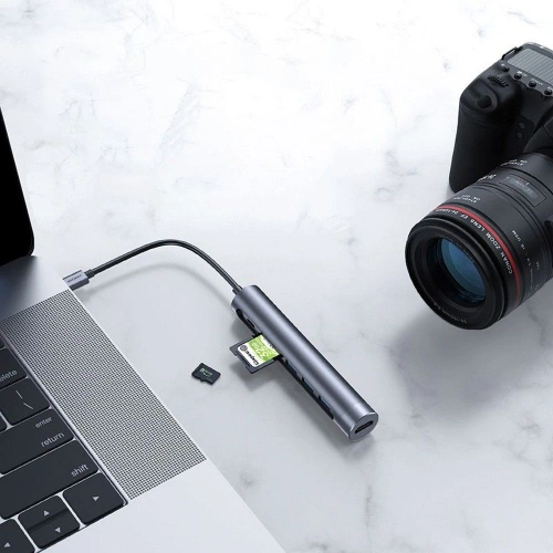 Kup Joyroom Adapter S-H112 USB 7in1 Dunkelgrau - JYR021GRY - {ean13} - Sklep Home Screen
