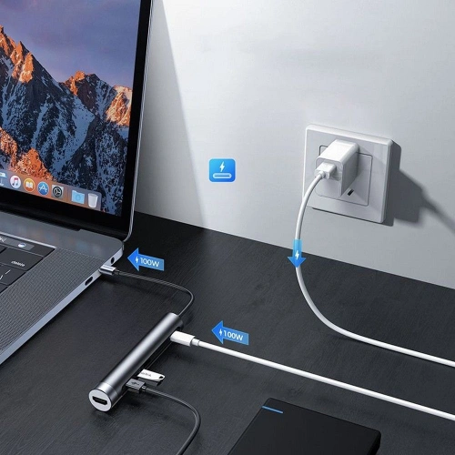 Kup Joyroom Adapter S-H112 USB 7in1 Dunkelgrau - JYR021GRY - {ean13} - Sklep Home Screen