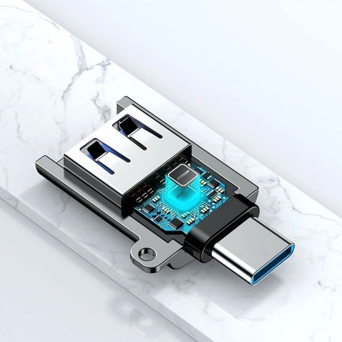Kup Joyroom Adapter S-H151 USB-A - USB-C Schwarz - JYR022BLK - {ean13} - Sklep Home Screen