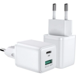 Kup Ładowarka sieciowa Joyroom L-QP303 2-port Wall Charger PD 30W QC 3.0 White - JYR024WHT - {ean13} - Sklep Home Screen