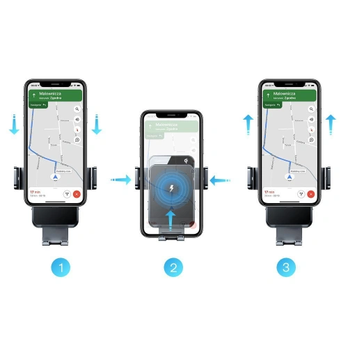 Kup Upevnění do auta s indukční nabíječkou Joyroom JR-ZS219 Car Mount Wireless Charger Set 15W Černé - JYR025BLK - {ean13} - Sklep Home Screen