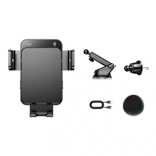 Kup Upevnění do auta s indukční nabíječkou Joyroom JR-ZS219 Car Mount Wireless Charger Set 15W Černé - JYR025BLK - {ean13} - Sklep Home Screen