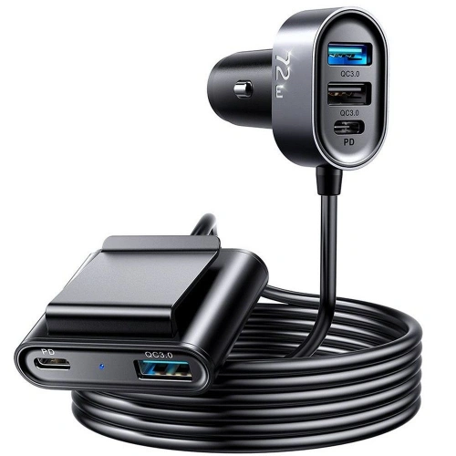 Kup Autonabíječka Joyroom JR-CL05 5-portová USB autonabíječka 72W černá - JYR026BLK - {ean13} - Sklep Home Screen