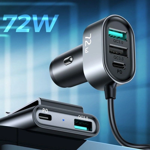 Kup Autonabíječka Joyroom JR-CL05 5-portová USB autonabíječka 72W černá - JYR026BLK - {ean13} - Sklep Home Screen