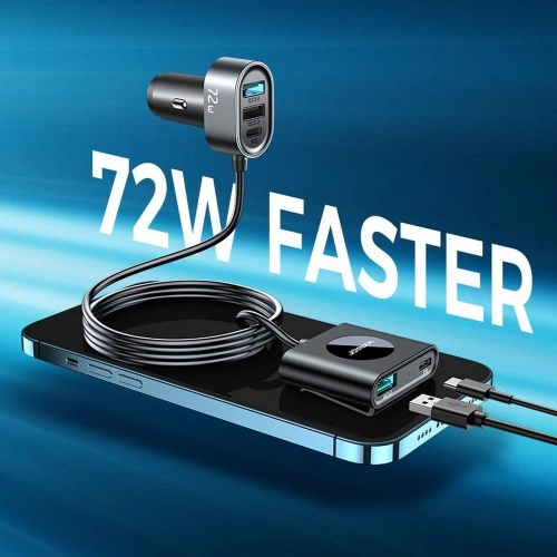 Kup Autós töltő Joyroom JR-CL05 5-portos USB autós töltő 72W Fekete - JYR026BLK - {ean13} - Sklep Home Screen