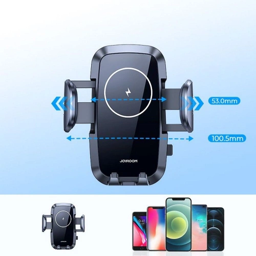 Kup Uchwyt samochodowy Joyroom JR-ZS241 Air Vent Car Mount Wireless Charger 15W Black - JYR029BLK - {ean13} - Sklep Home Screen
