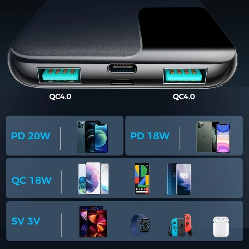 Kup Powerbank Joyroom JR-QP190 20W 10000mah Fekete - JYR032BLK - {ean13} - Sklep Home Screen