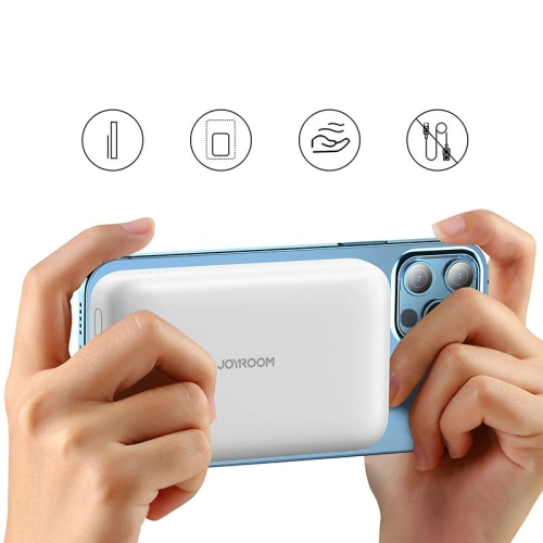 Kup Joyroom Powerbank mit induktiver Aufladung JR-W020 Mini Magnetic MagSafe Wireless 10000mAh Schwarz - JYR037BLK - {ean13} - Sklep Home Screen
