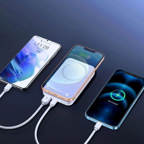Kup Joyroom Powerbank mit induktiver Aufladung JR-W020 Mini Magnetic MagSafe Wireless 10000mAh Schwarz - JYR037BLK - {ean13} - Sklep Home Screen