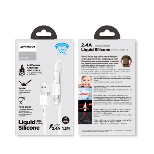 Kup Kabel Joyroom S-1224N2 USB-A - Lightning 120cm White - JYR038WHT - {ean13} - Sklep Home Screen