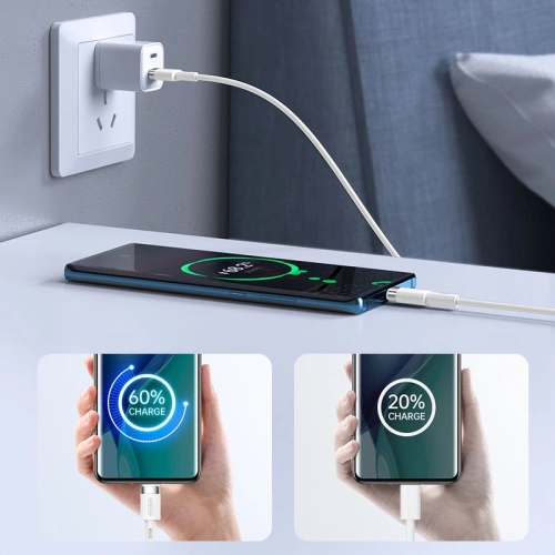 Kup Kabel Joyroom S-1224N2 USB-A - USB-C 120cm White - JYR040WHT - {ean13} - Sklep Home Screen