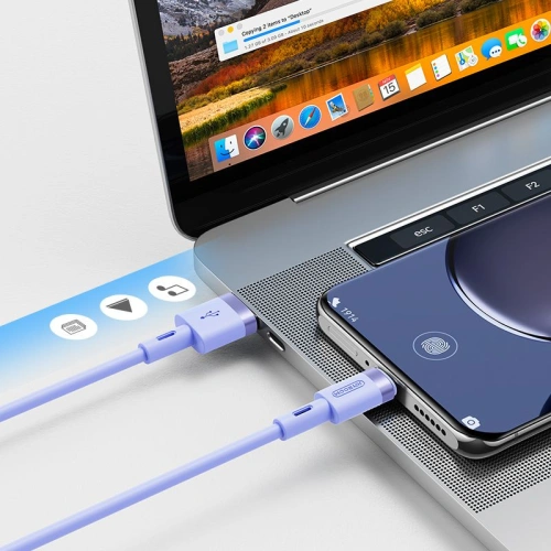 Kup Cablu Joyroom S-1224N2 USB-A - USB-C 120cm Violet - JYR041PRP - {ean13} - Sklep Home Screen