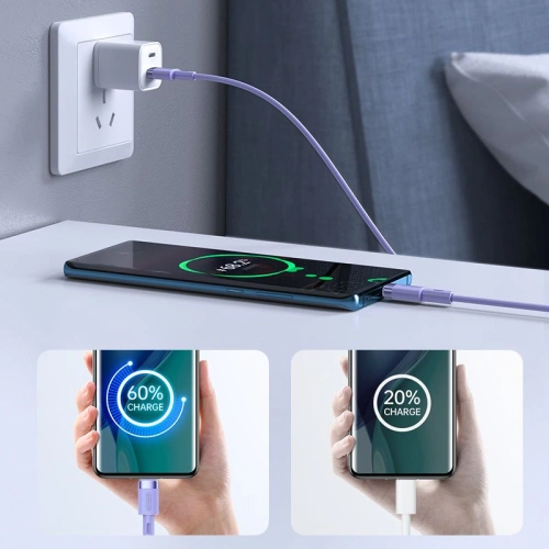 Kup Cablu Joyroom S-1224N2 USB-A - USB-C 120cm Violet - JYR041PRP - {ean13} - Sklep Home Screen