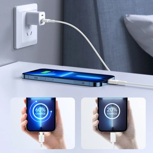 Kup Kabel Joyroom S-1224N9 USB-C - Lightning PD 20W 120cm Bílý - JYR044WHT - {ean13} - Sklep Home Screen