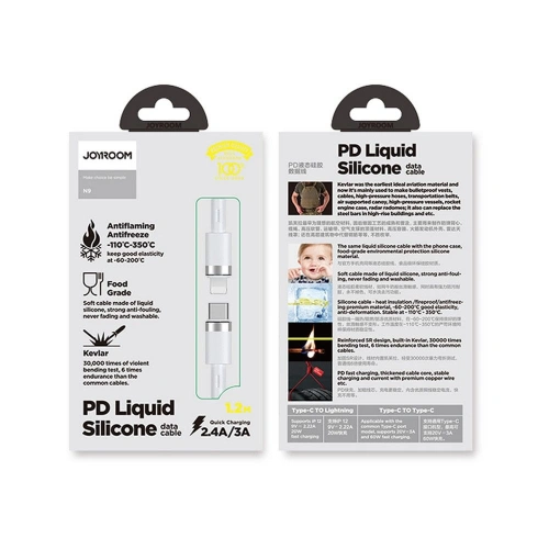 Kup Kábel Joyroom S-1224N9 USB-C - Lightning PD 20W 120cm Fehér - JYR044WHT - {ean13} - Sklep Home Screen