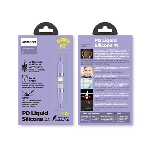 Kup Kabel Joyroom S-1224N9 USB-C - Lightning PD 20W 120cm fialový - JYR045PRP - {ean13} - Sklep Home Screen