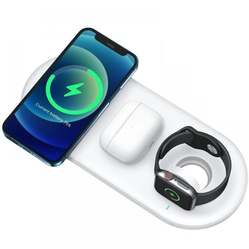 Kup Vezeték nélküli töltő Joyroom JR-A27 3in1 Magnetic MagSafe Wireless Charger Fehér - JYR049WHT - {ean13} - Sklep Home Screen