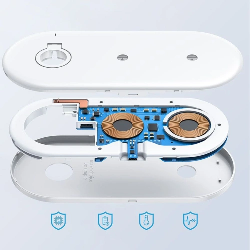 Kup Vezeték nélküli töltő Joyroom JR-A27 3in1 Magnetic MagSafe Wireless Charger Fehér - JYR049WHT - {ean13} - Sklep Home Screen