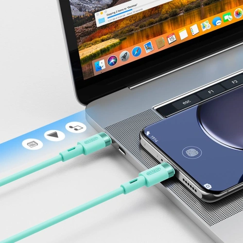 Kup Kábel Joyroom S-1230N9 USB-C - USB-C PD 60W 3A 120cm Zöld - JYR048GRN - {ean13} - Sklep Home Screen