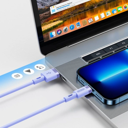 Kup Cablul Joyroom S-1224N2 USB-A - Lightning 120cm Violet - JYR050PRP - {ean13} - Sklep Home Screen