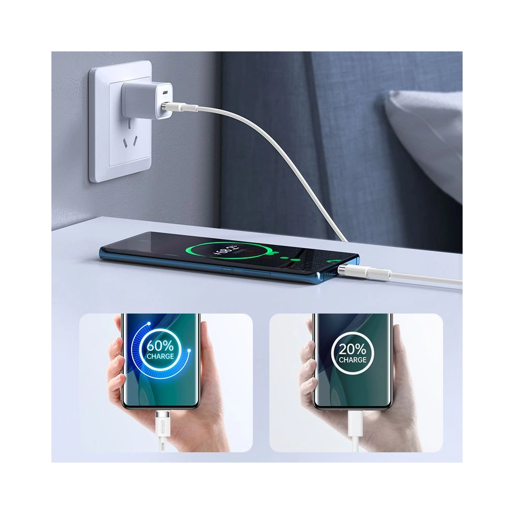 Kabel Joyroom S-1230N9 USB-C - USB-C PD 60W 3A 120cm White