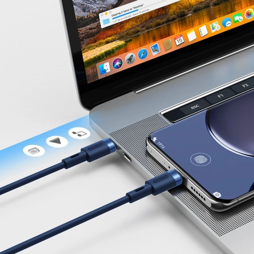 Kup Cablu Joyroom S-1230N9 USB-C - USB-C PD 60W 3A 120cm Albastru - JYR053BLU - {ean13} - Sklep Home Screen