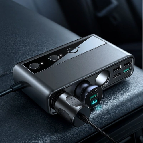 Kup Joyroom Autoladegerät JR-CL06 Multi-port USB Autoladegerät PD 154W QC 3.0 Schwarz - JYR058BLK - {ean13} - Sklep Home Screen